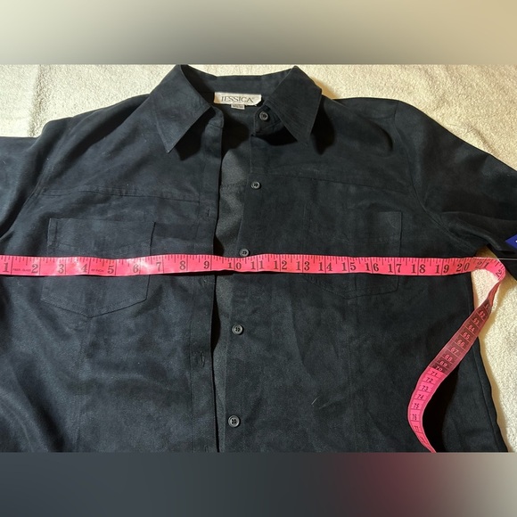 Jessica Sport Black Button-Up Shirt - Picture 3 of 4